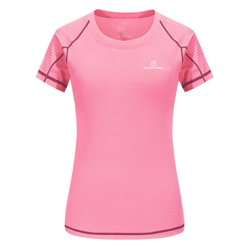 QUESHARK Women’s Quick Dry Sports T-Shirt