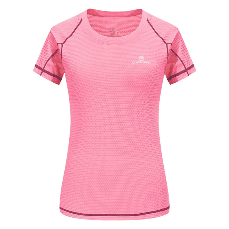 QUESHARK Women’s Quick Dry Sports T-Shirt