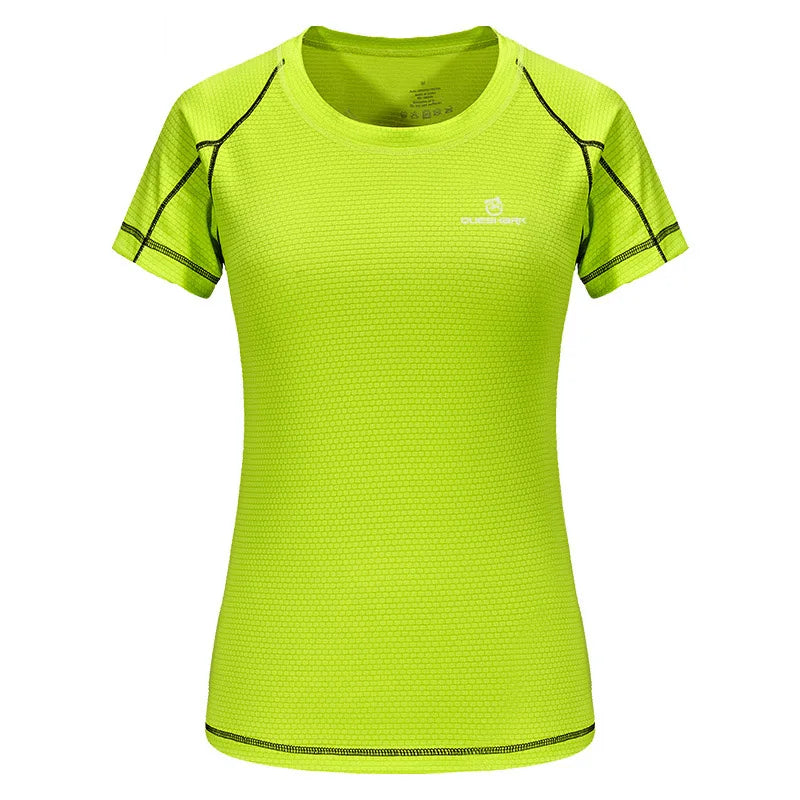QUESHARK Women’s Quick Dry Sports T-Shirt