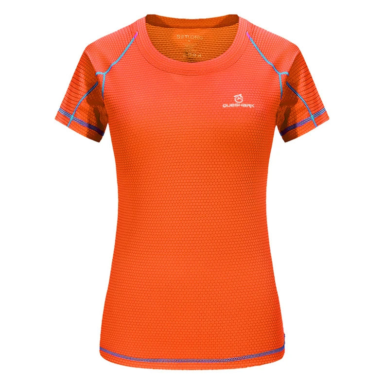 QUESHARK Women’s Quick Dry Sports T-Shirt