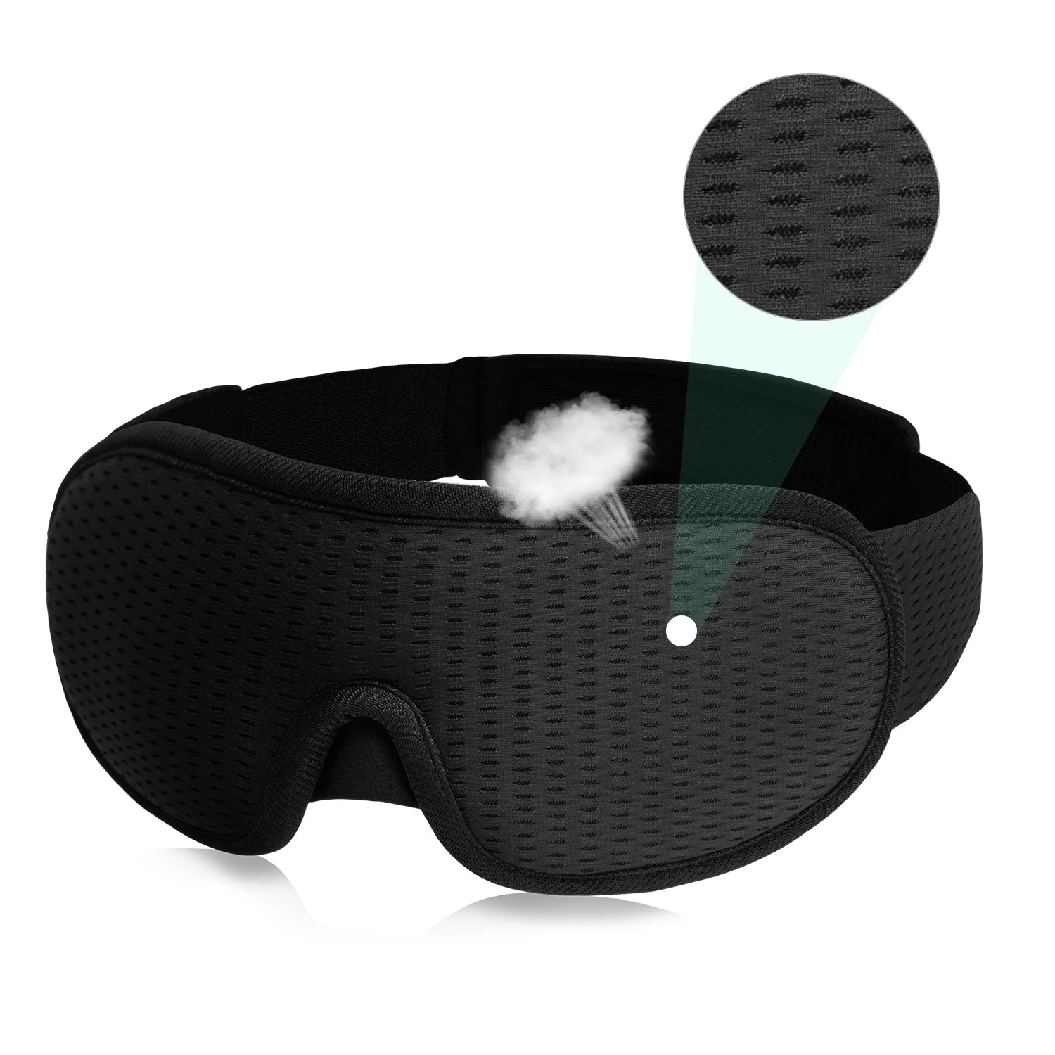 3D Padded Sleep Mask – Light Blocking Eyeshade Eyepatch
