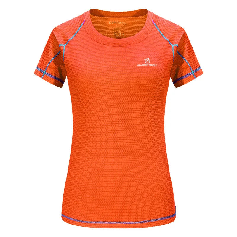 QUESHARK Women’s Quick Dry Sports T-Shirt