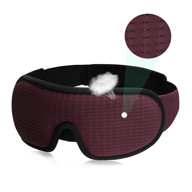 3D Padded Sleep Mask – Light Blocking Eyeshade Eyepatch
