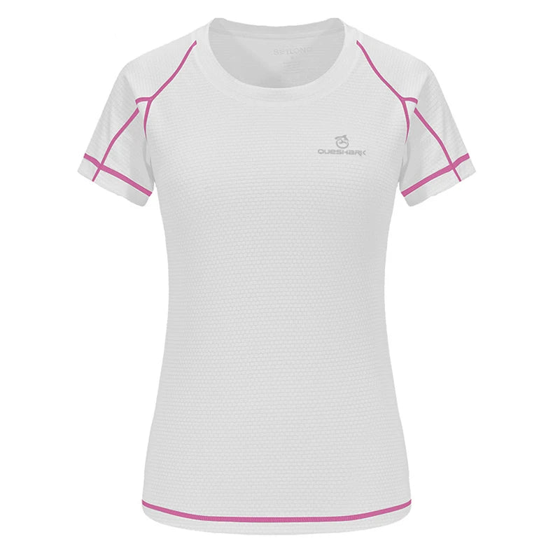 QUESHARK Women’s Quick Dry Sports T-Shirt