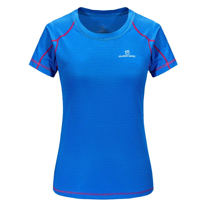 QUESHARK Women’s Quick Dry Sports T-Shirt