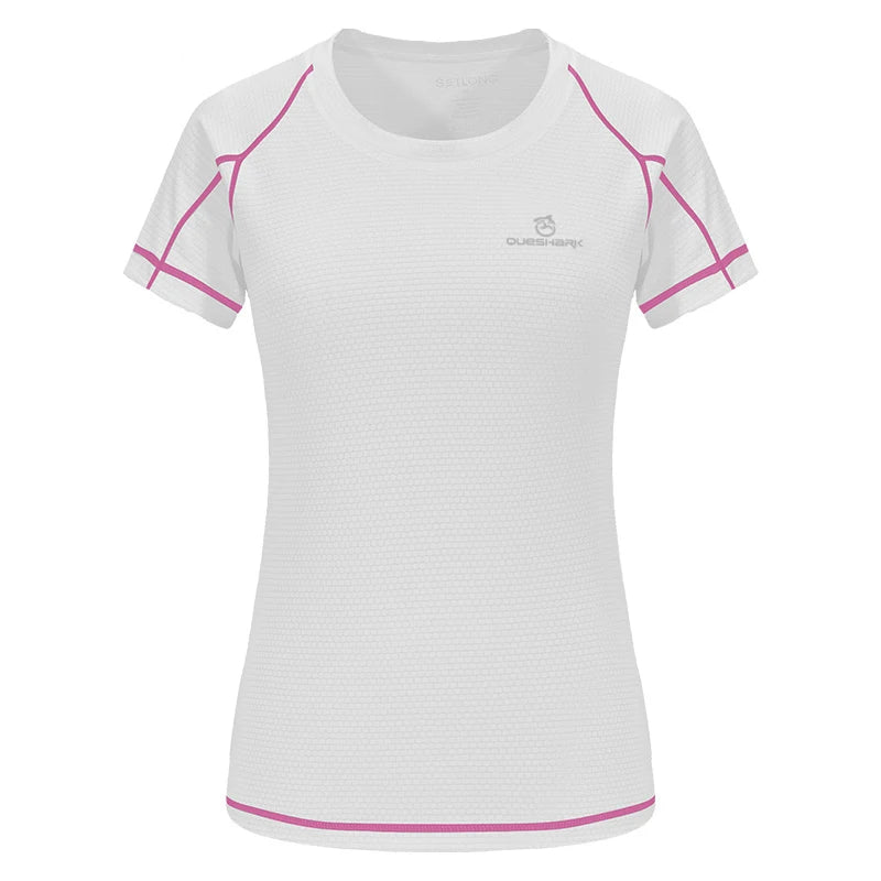 QUESHARK Women’s Quick Dry Sports T-Shirt