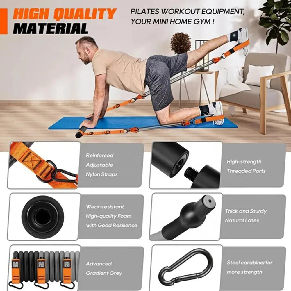 Pilates Bar Kit with Resistance Bands
