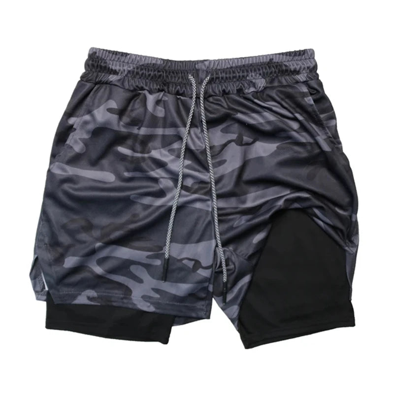 Men’s Multi-Pocket Fitness & Running Shorts – Casual Beach & Sports