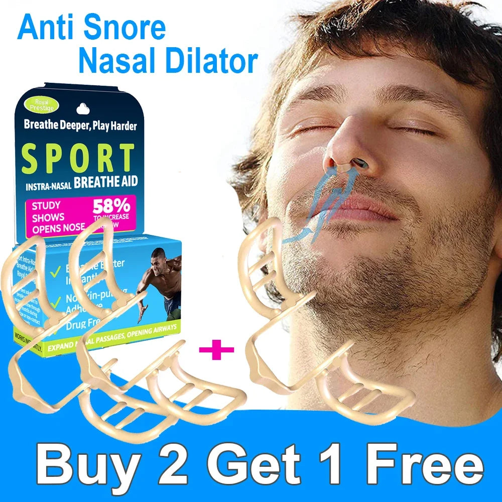 Anti-Snore Nasal Dilator – Silicone Nose Clip for Better Sleep