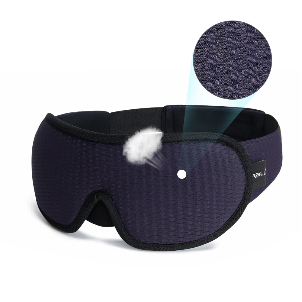 3D Padded Sleep Mask – Light Blocking Eyeshade Eyepatch