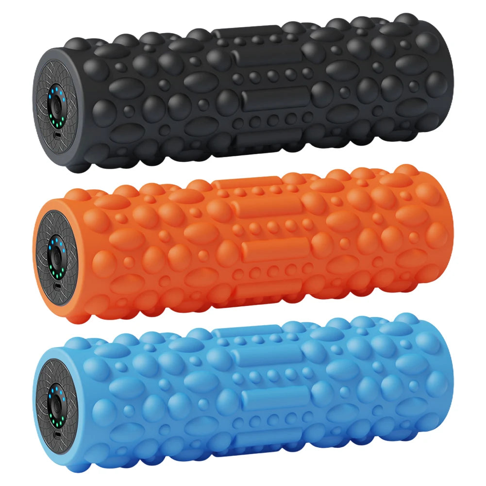 Electric Vibrating Foam Roller – Rechargeable 5-Mode Muscle Massager