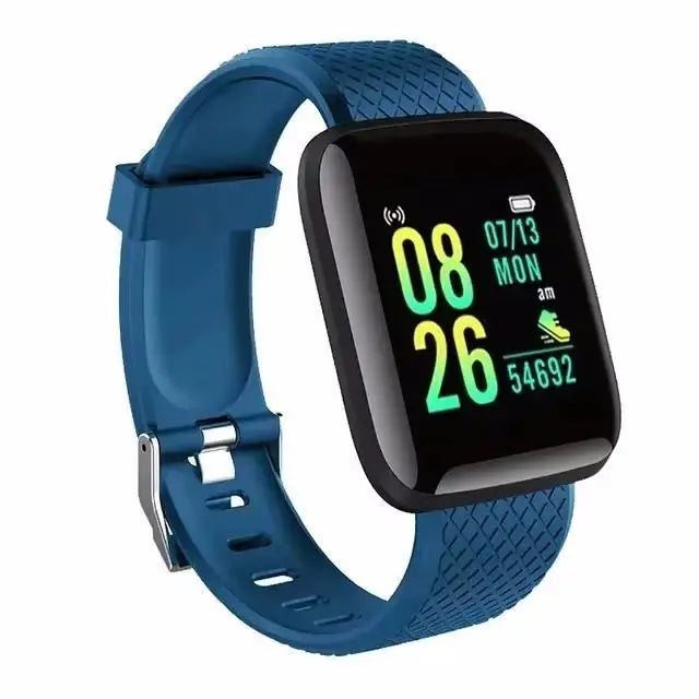Smart Fitness Watch with Bluetooth, Pedometer, and Music Control – Model 116