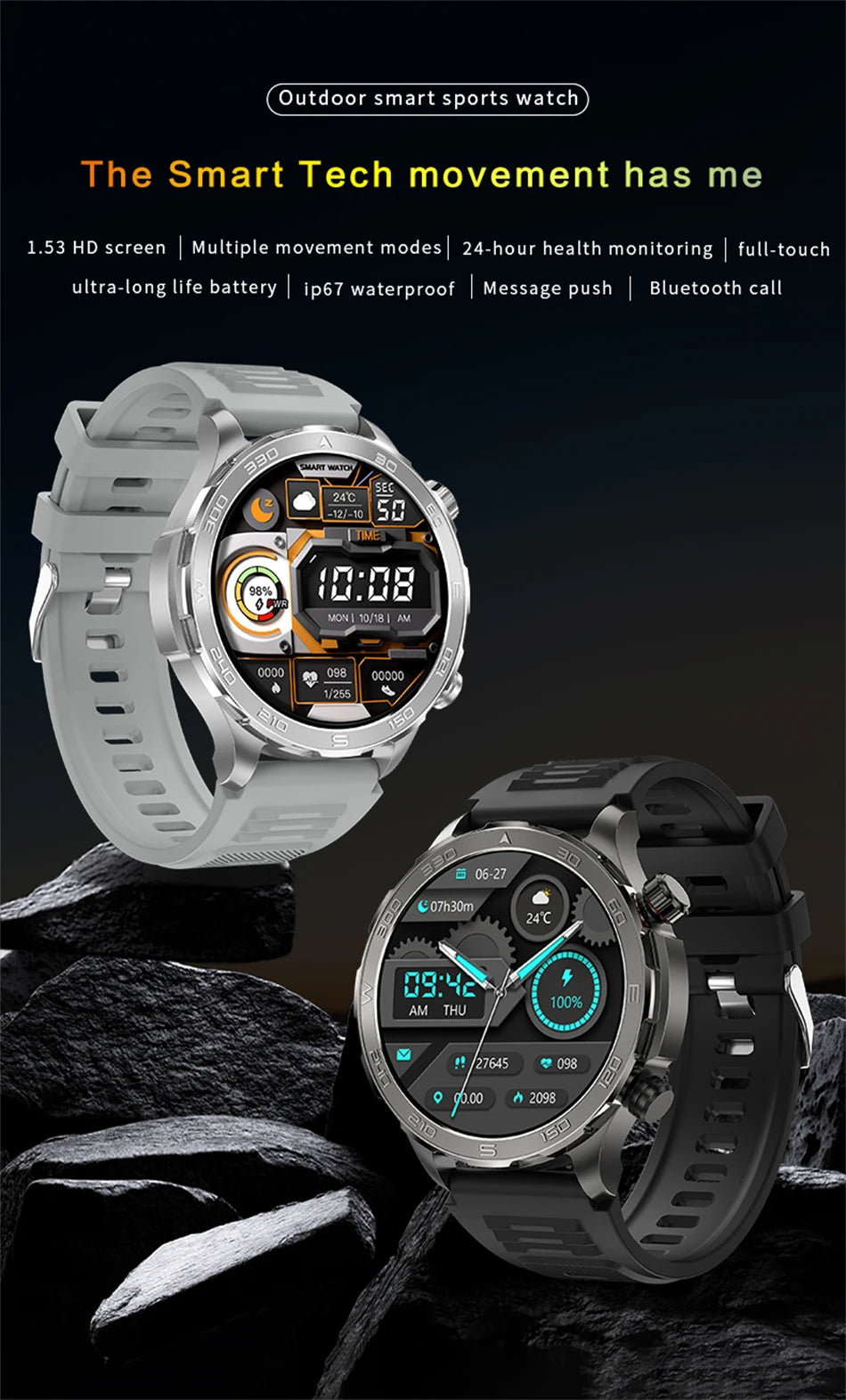 2025 GPS Bluetooth Call Smartwatch