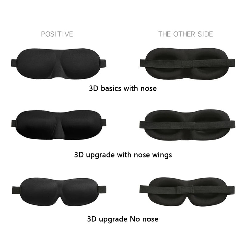 Sleep Mask for Side Sleepers – Portable Light Blocking Blindfold