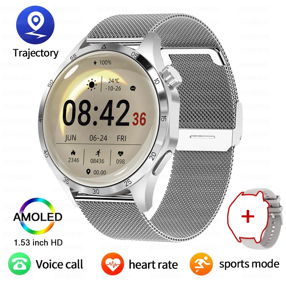 GT5 PRO GPS Sports Smartwatch with AMOLED HD Display & Bluetooth Call