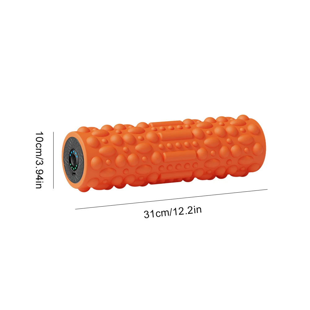 Electric Vibrating Foam Roller – Rechargeable 5-Mode Muscle Massager