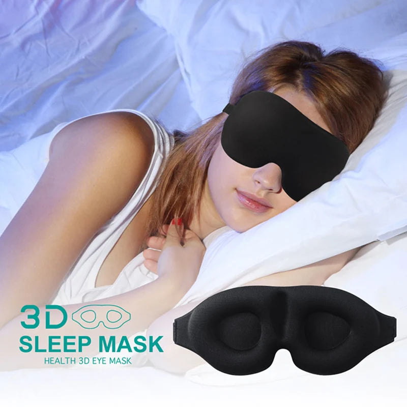 Sleep Mask for Side Sleepers – Portable Light Blocking Blindfold