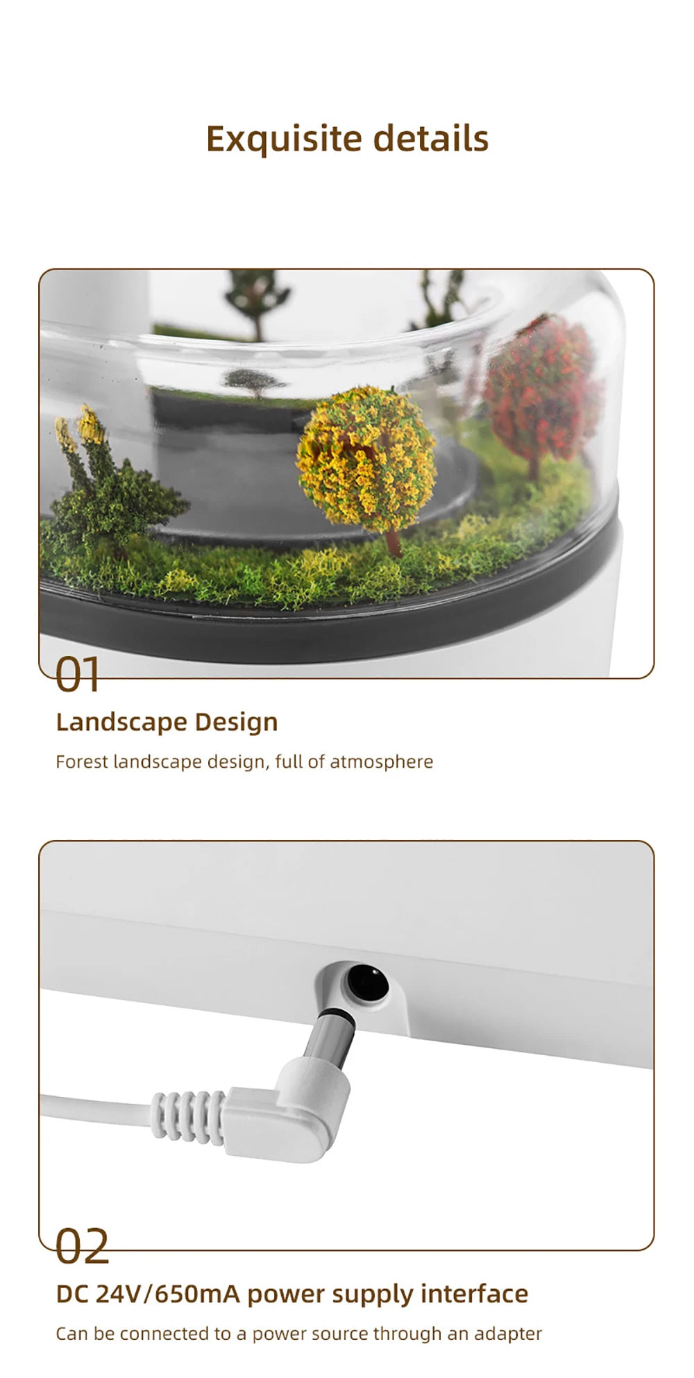 Aroma Humidifier with Raindrop Design