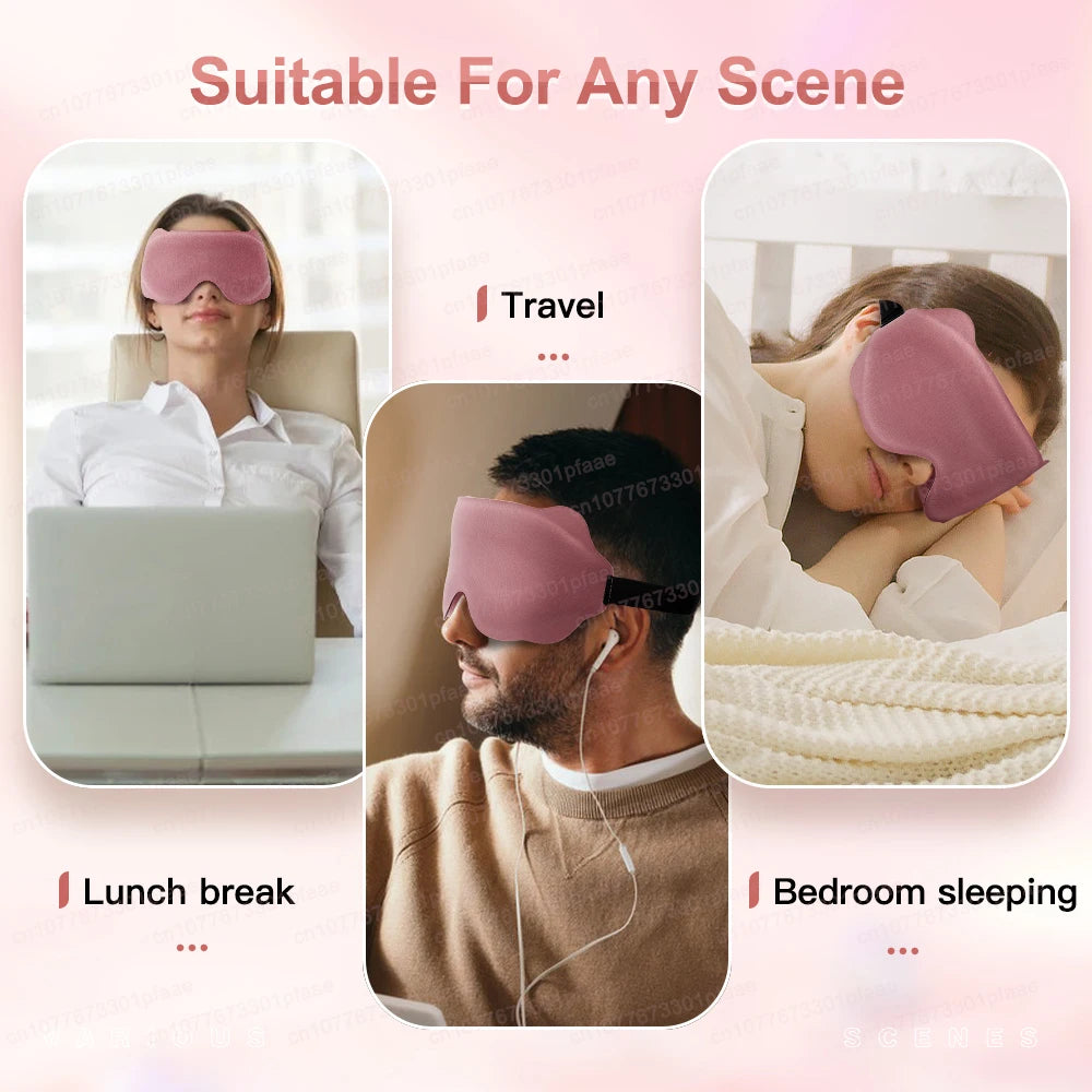 3D Memory Foam Sleep Mask – Light Blocking Eyeshade
