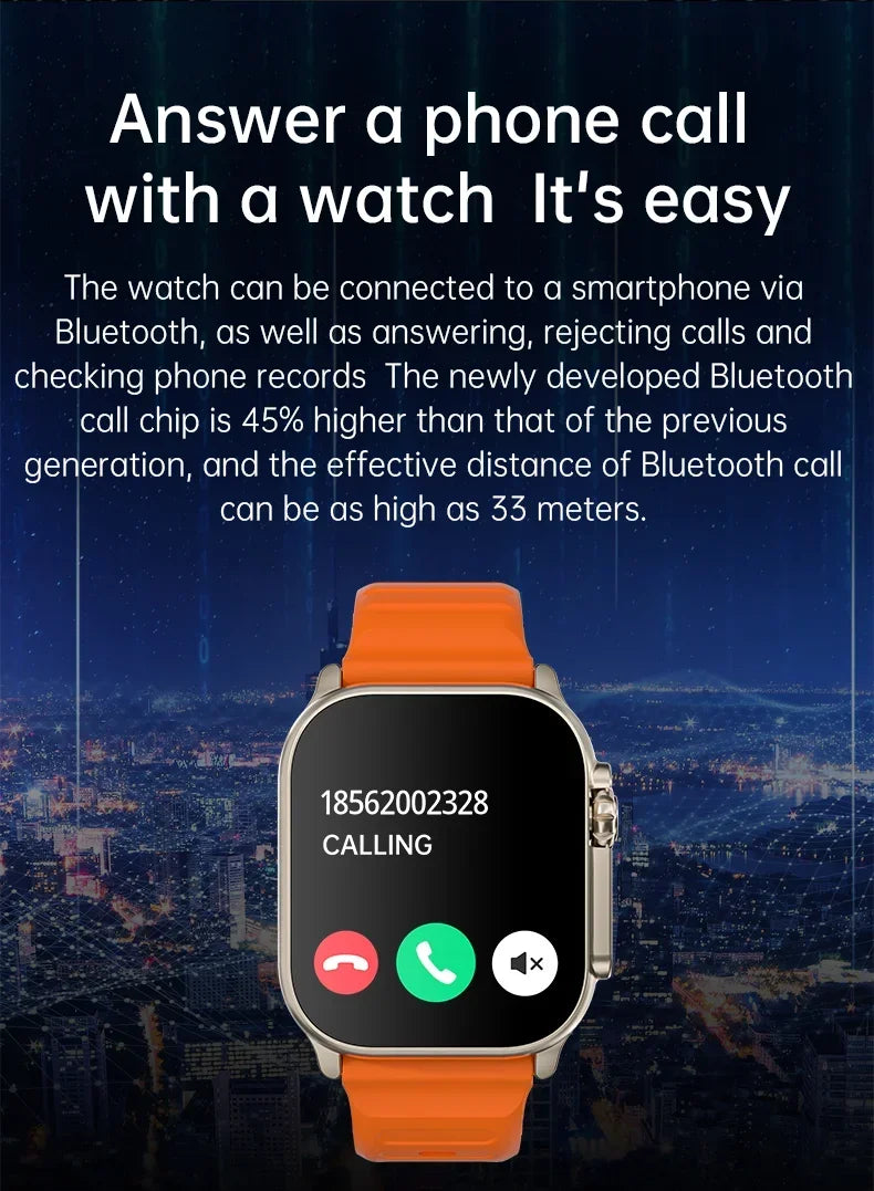 2025 T900 Ultra 2 Smart Watch – 49mm AMOLED, NFC & Waterproof