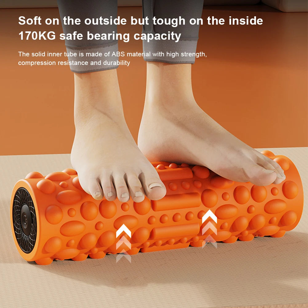 Electric Vibrating Foam Roller – Rechargeable 5-Mode Muscle Massager
