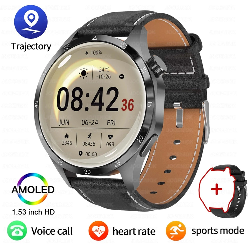 GT5 PRO GPS Sports Smartwatch with AMOLED HD Display & Bluetooth Call