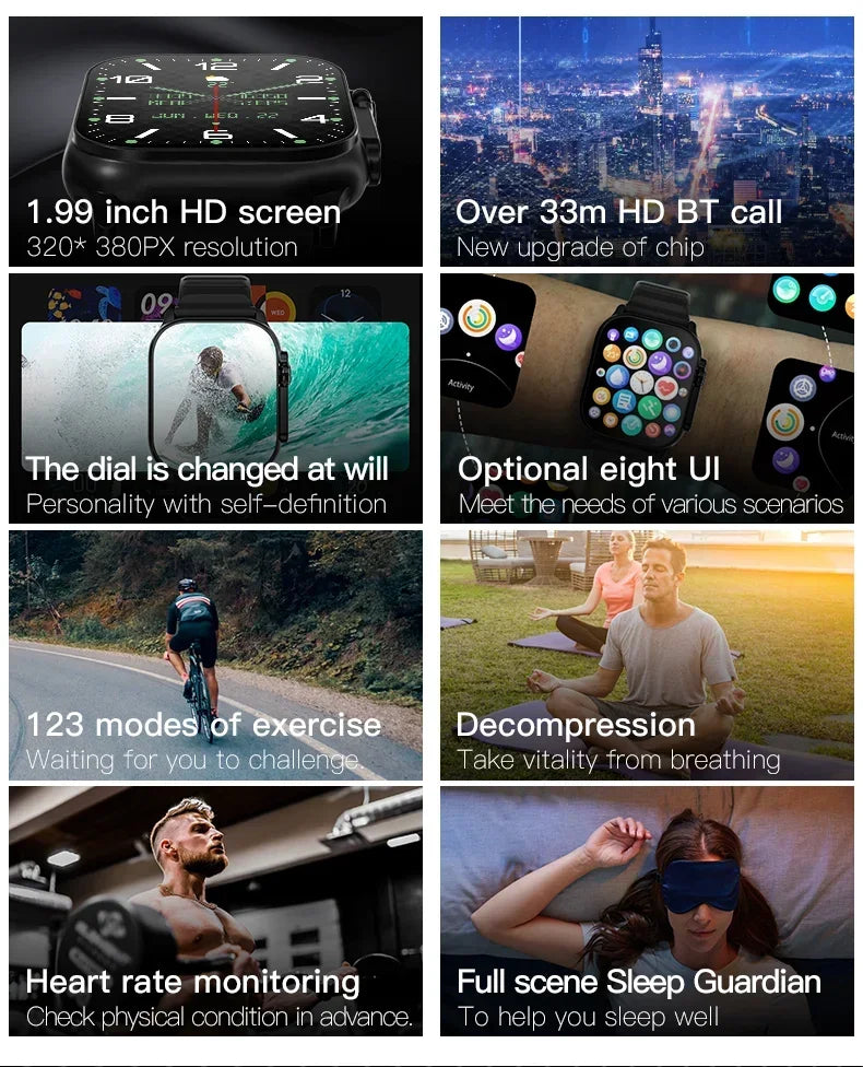 2025 T900 Ultra 2 Smart Watch – 49mm AMOLED, NFC & Waterproof