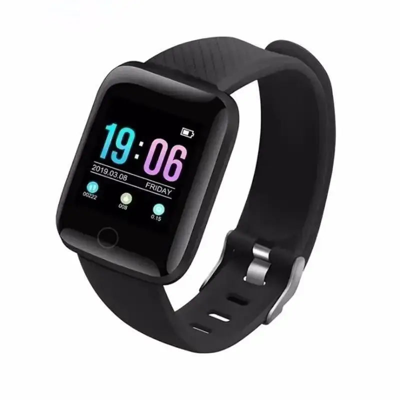 Smart Fitness Watch with Bluetooth, Pedometer, and Music Control – Model 116