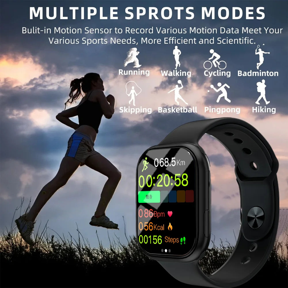 LAXASFIT Series 10 Smart Watch – BT Voice Call & Fitness Tracker