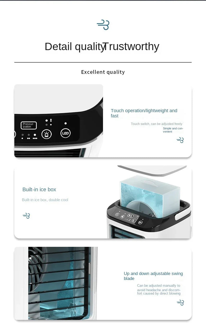 Portable Desktop Air Conditioner Fan