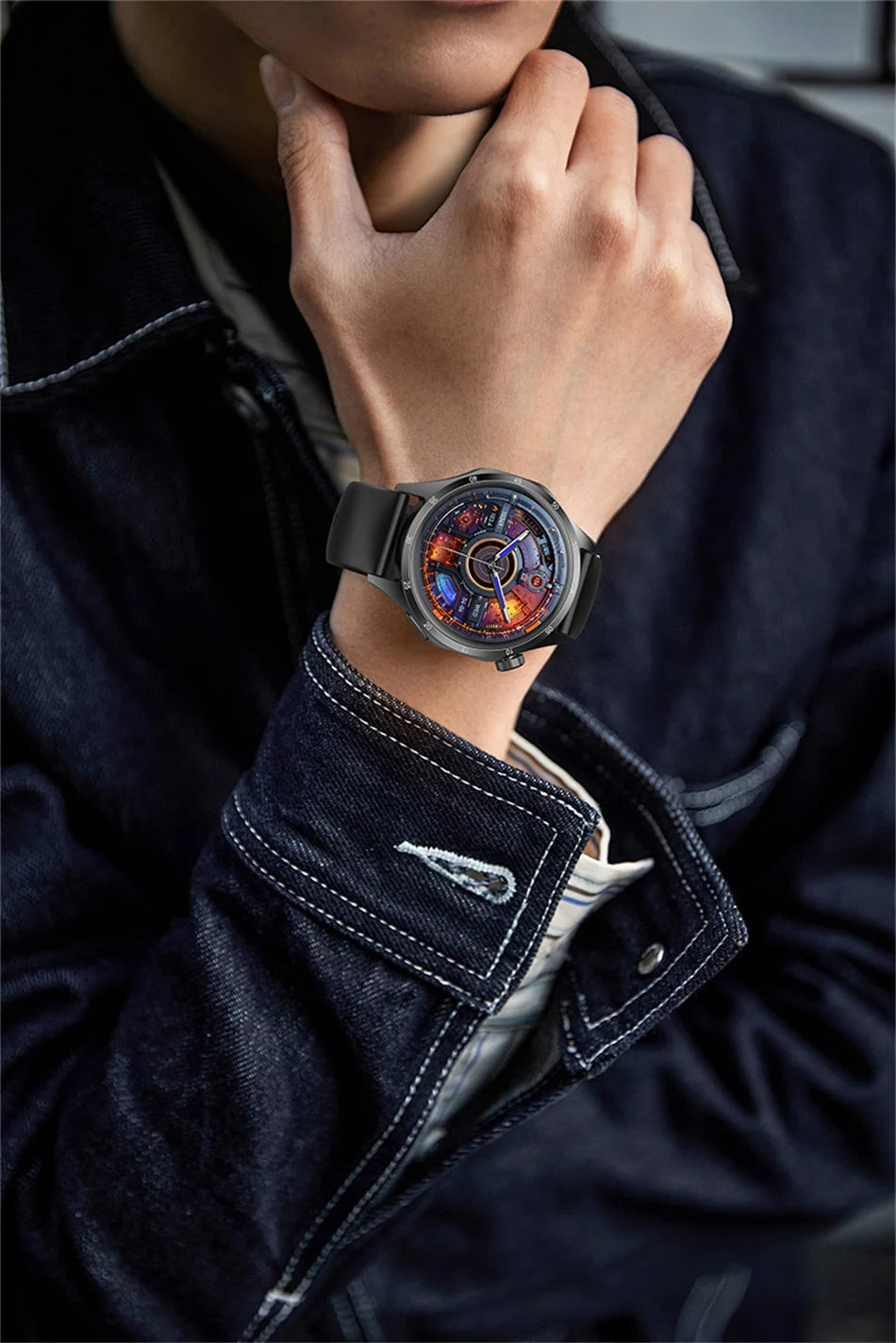 GT5 PRO GPS Sports Smartwatch with AMOLED HD Display & Bluetooth Call