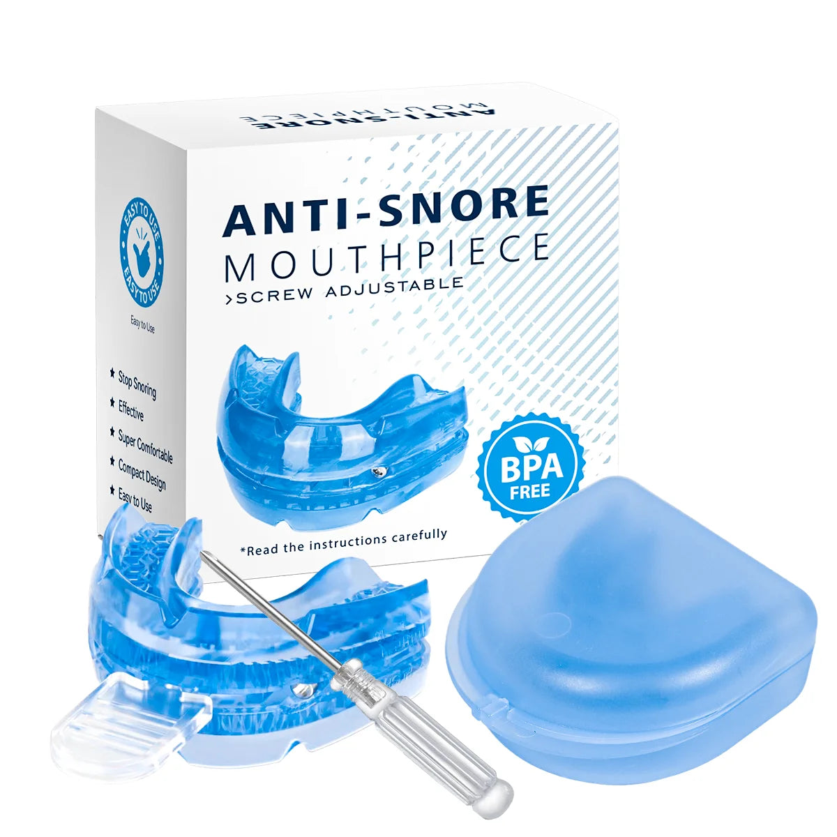 Anti-Snore Bruxism Mouth Guard – Sleep Apnea & Teeth Grinding Aid