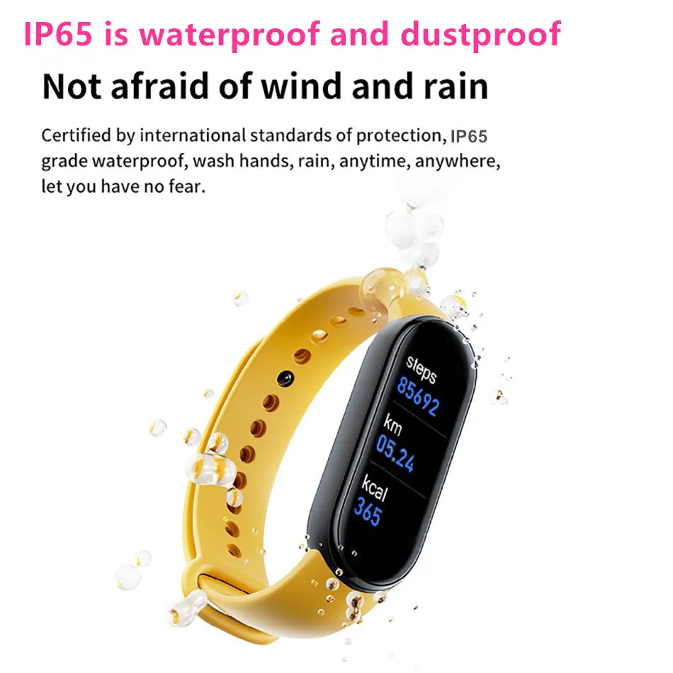 M6 Smart Watch – Fitness Tracker Bracelet with Heart Rate & Blood Pressure Monitor