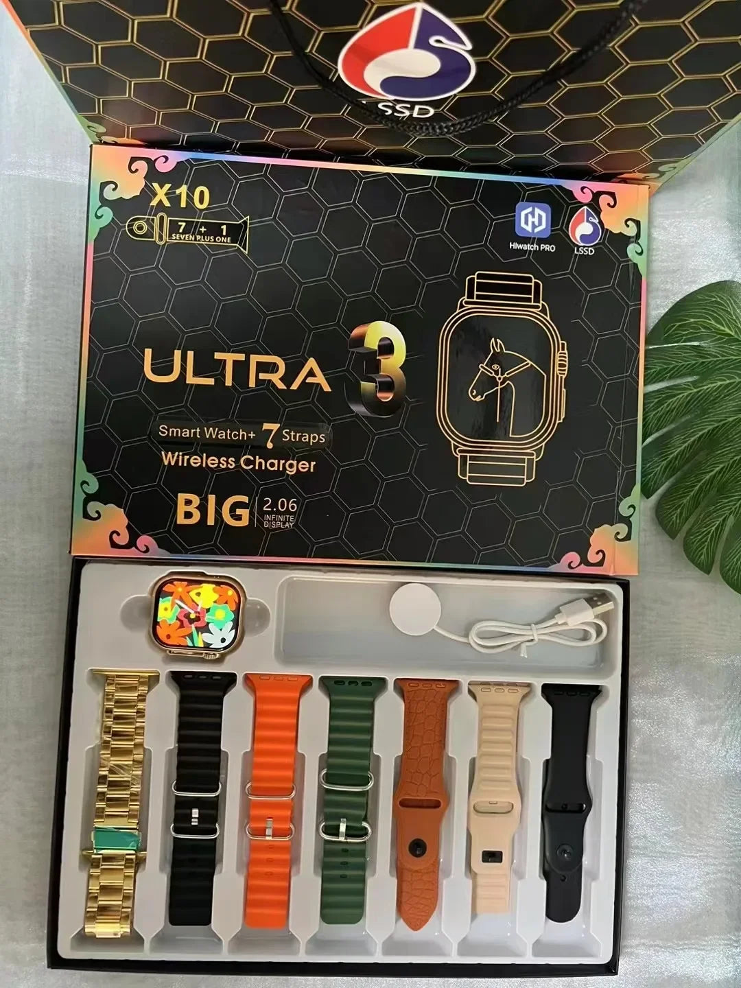 7+1 X10 Ultra Smart Watch – 3 Sports Modes, Bluetooth Calling