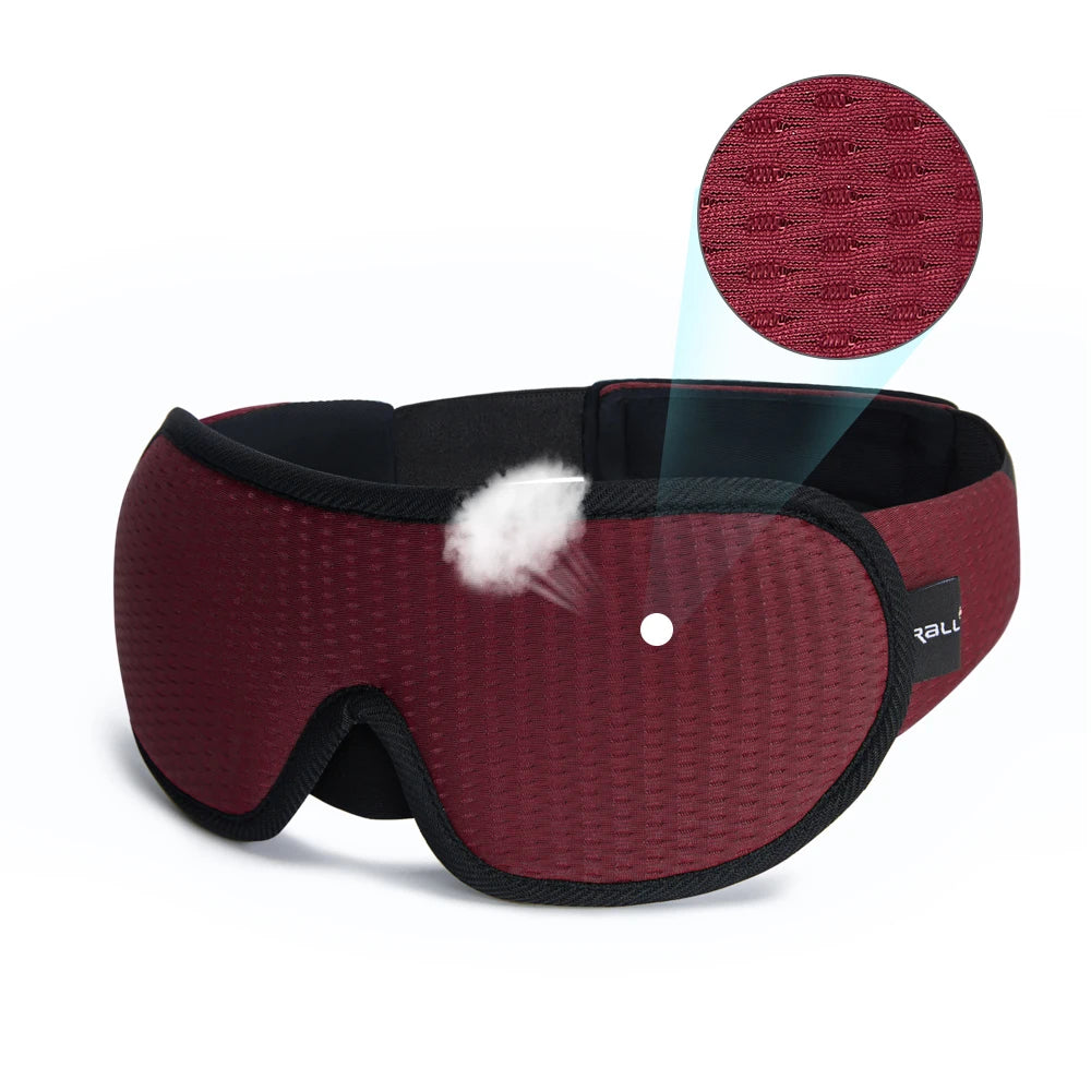 3D Padded Sleep Mask – Light Blocking Eyeshade Eyepatch