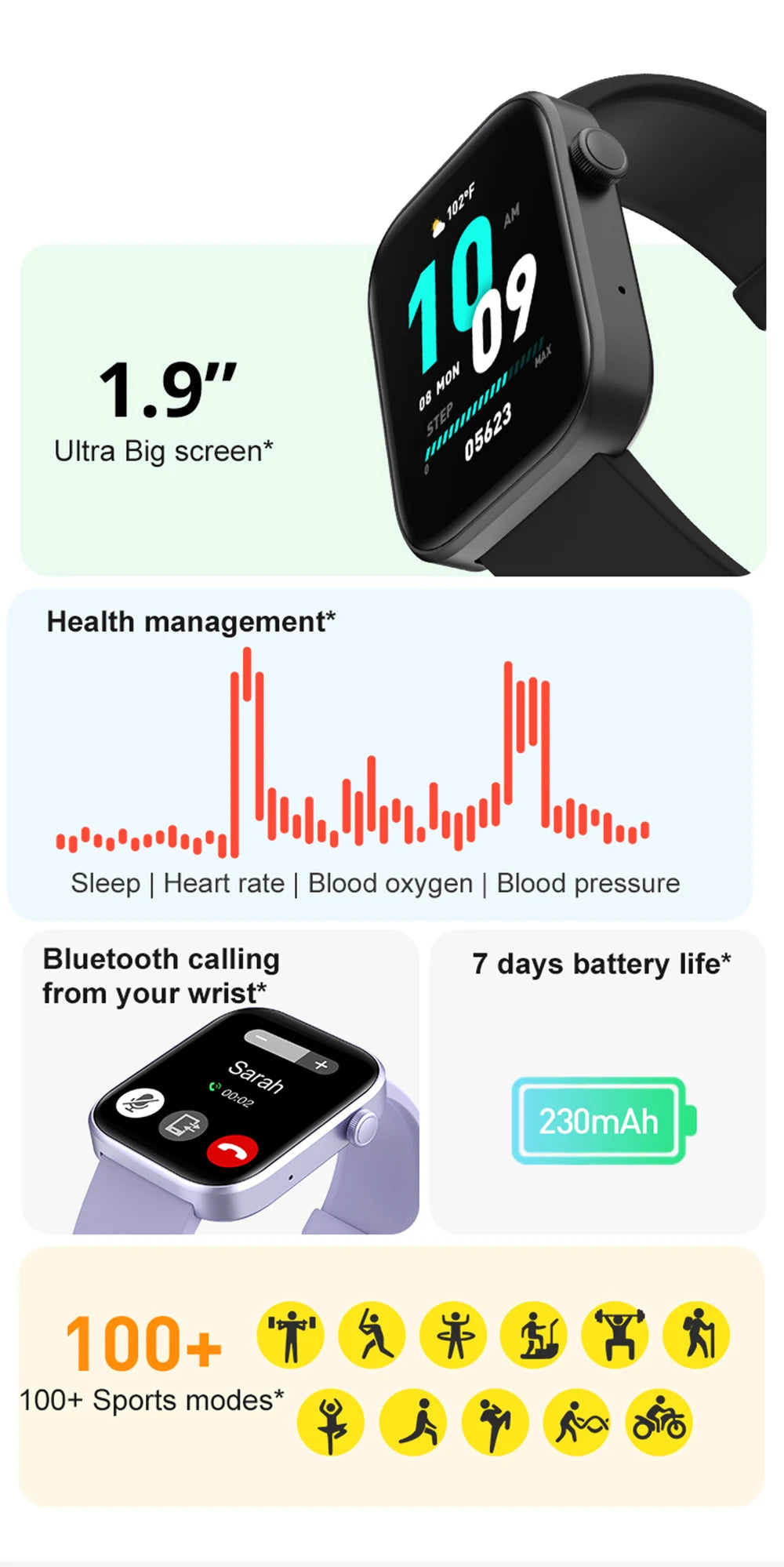 COLMI P71 Smartwatch – Voice Calling & Health Monitoring