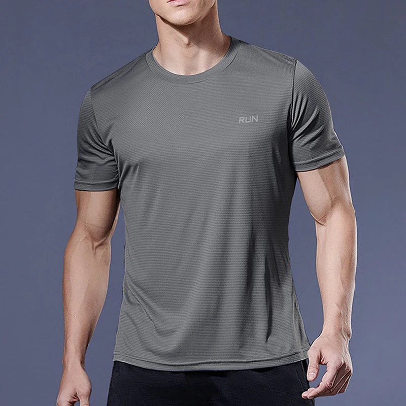 Men’s Quick Dry Gym T-Shirt – Summer Fitness & Running Top