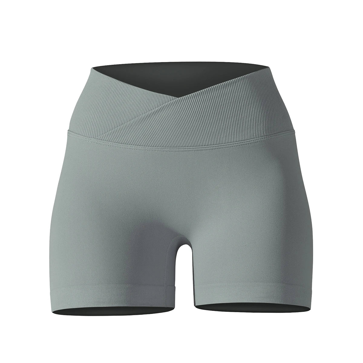 Women’s High Waist Crossover Yoga Shorts