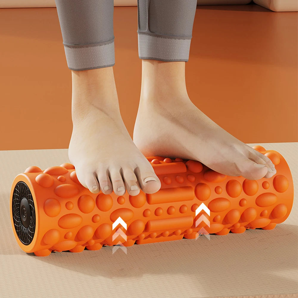 Electric Vibrating Foam Roller – Rechargeable 5-Mode Muscle Massager