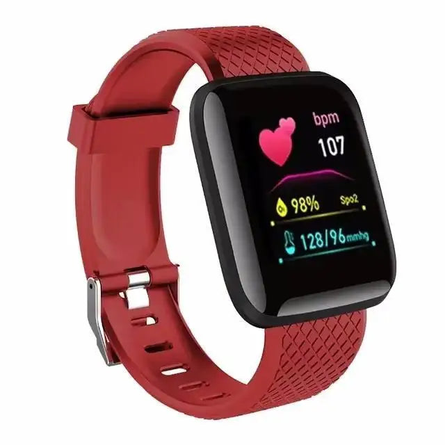Smart Fitness Watch with Bluetooth, Pedometer, and Music Control – Model 116