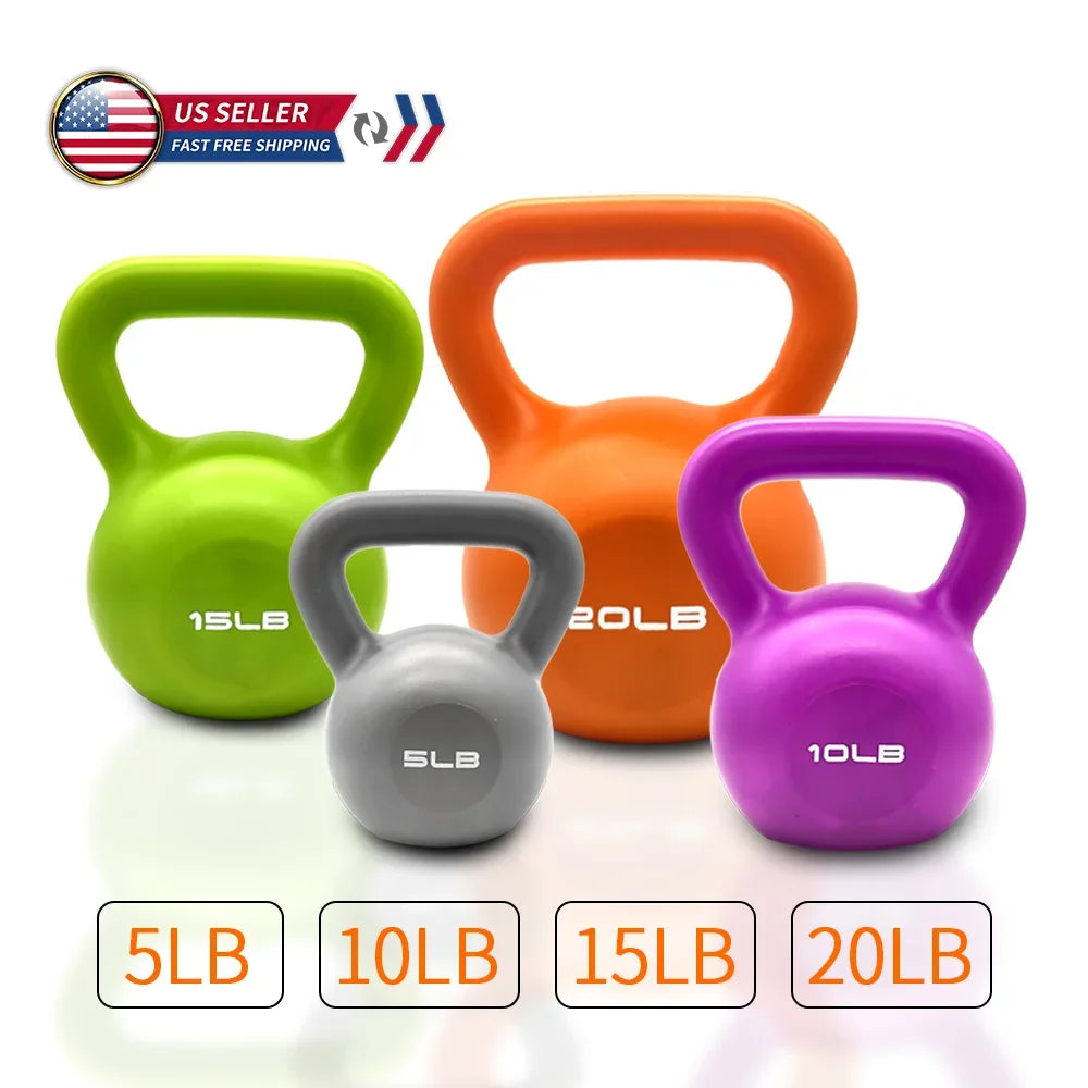 5lbs Kettlebell – Vinyl Coated Strength Training Weight for Home Gym