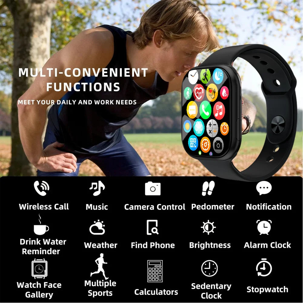 LAXASFIT Series 10 Smart Watch – BT Voice Call & Fitness Tracker