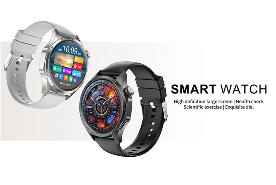 GT5 PRO GPS Sports Smartwatch with AMOLED HD Display & Bluetooth Call