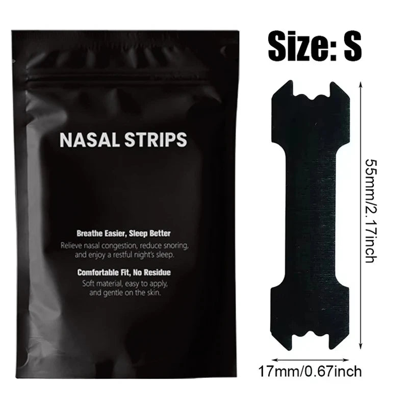 Black Nose Strips – Extra Strength Anti-Snoring & Sleep Aid (30/60/90PCS)