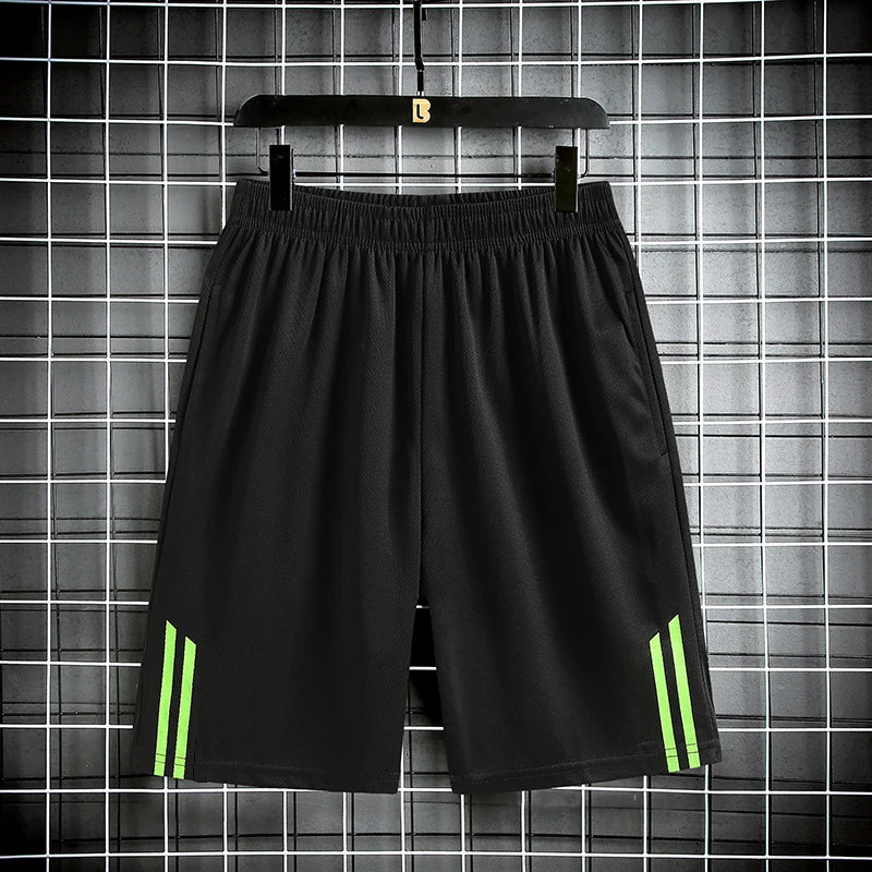 Striped Outdoor Running Shorts – Lightweight Fitness Pants