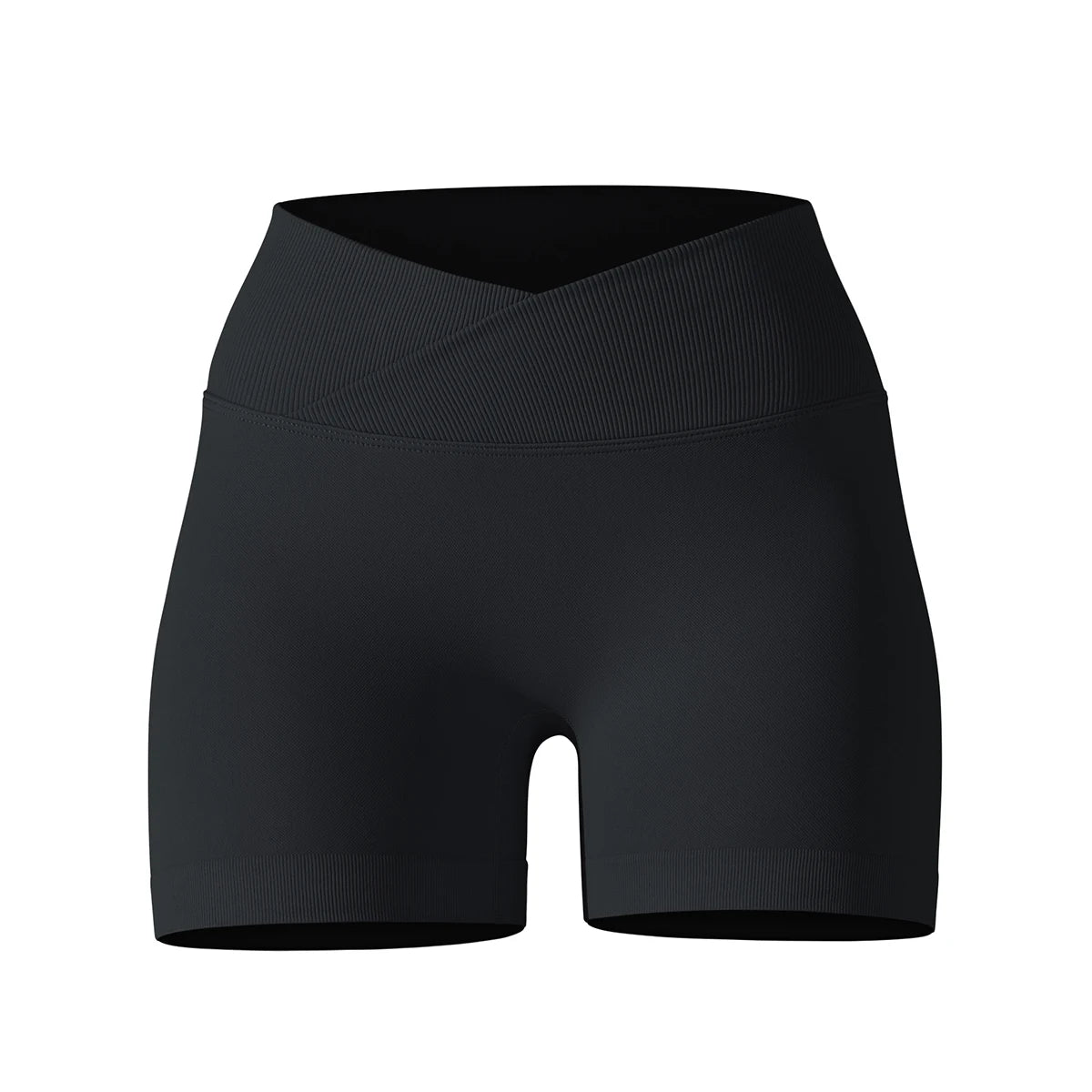 Women’s High Waist Crossover Yoga Shorts