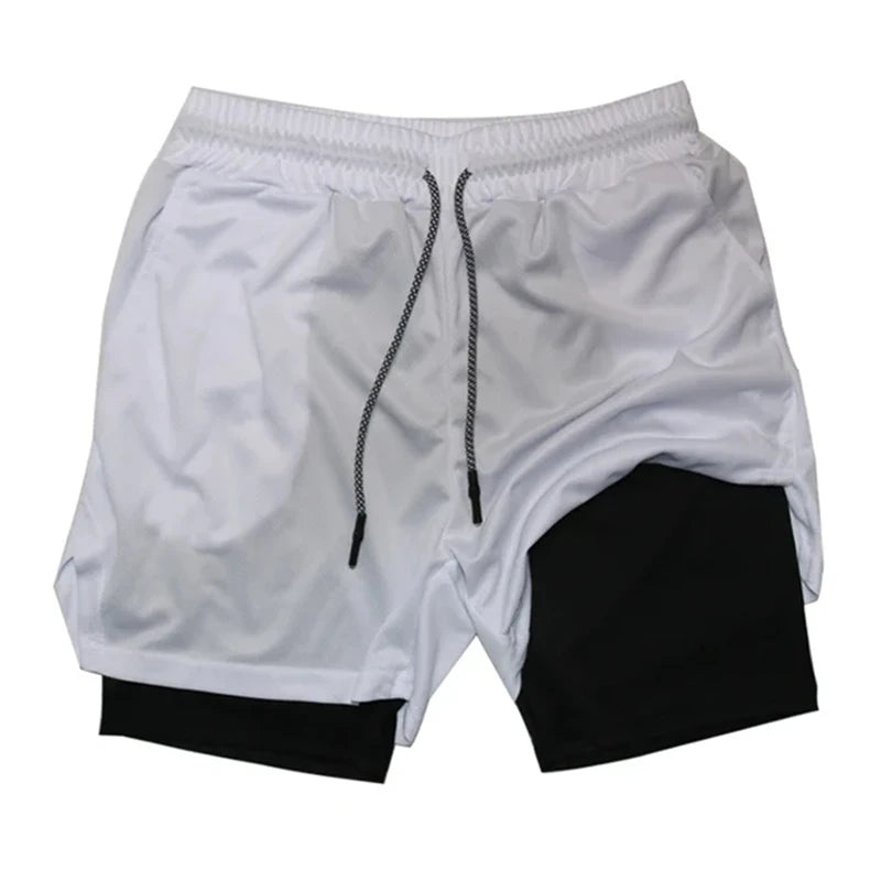 Men’s Multi-Pocket Fitness & Running Shorts – Casual Beach & Sports