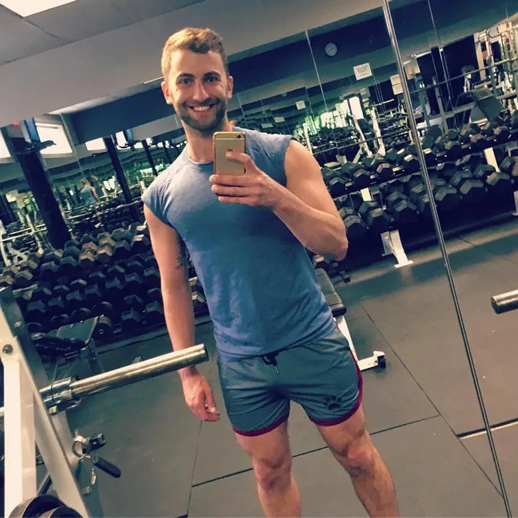 Men’s Summer Fitness Shorts – Breathable Mesh Running Pants