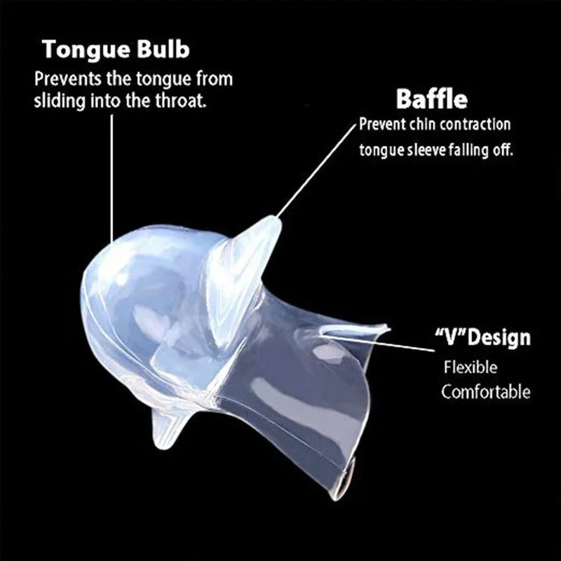 Silicone Anti-Snore Mouthpiece – Tongue Retainer Sleep Aid