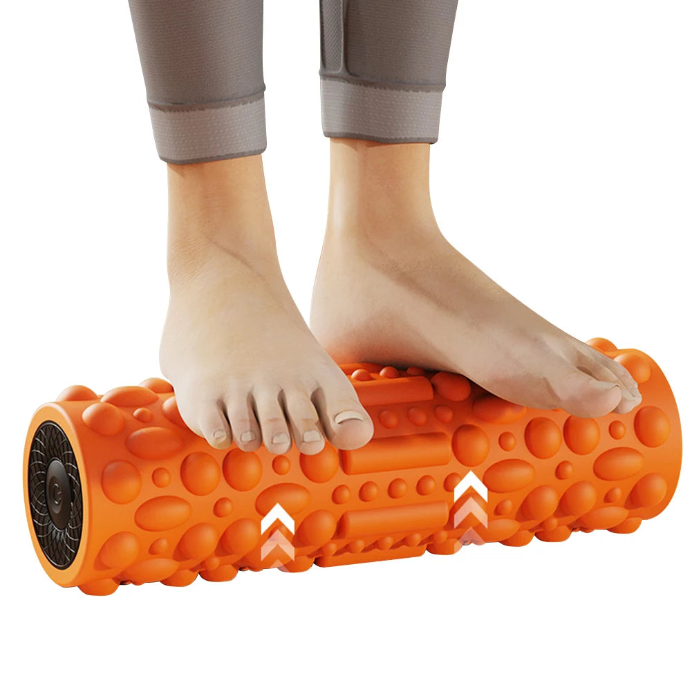 Electric Vibrating Foam Roller – Rechargeable 5-Mode Muscle Massager